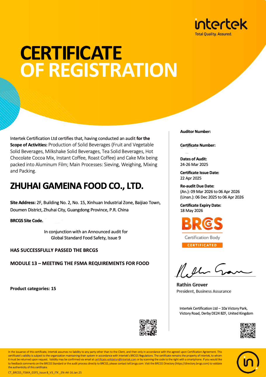 OEM Food Powder Manufacturer | Gameina – Private Label